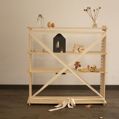 Kids Room & Home - Estante de almacenamiento de madera