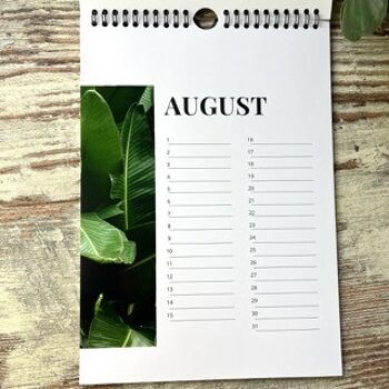 Calendrier perpétuel, calendrier annuel des plantes d'intérieur, non daté, calendrier des anniversaires 3