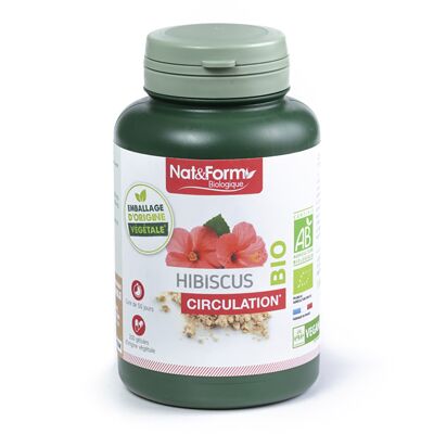 Hibisco orgánico - 200 cápsulas