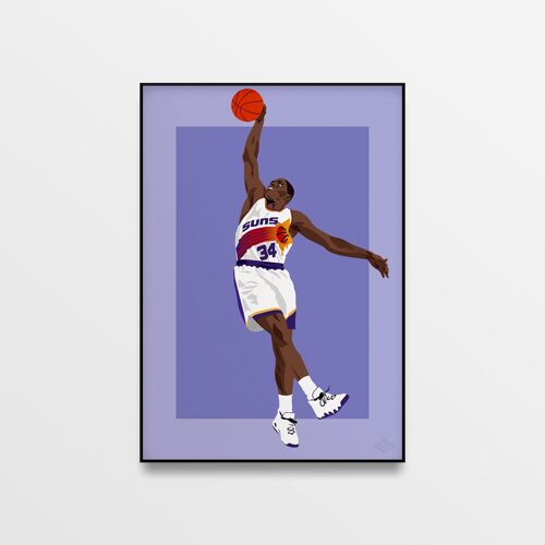 Affiche "Charles Barkley" - A4 & 30x40cm