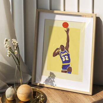 Affiche "Magic Johnson" - A4 & 30x40cm 2