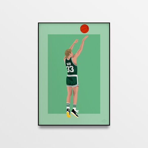 Affiche "Larry Bird" - A4 & 30x40cm