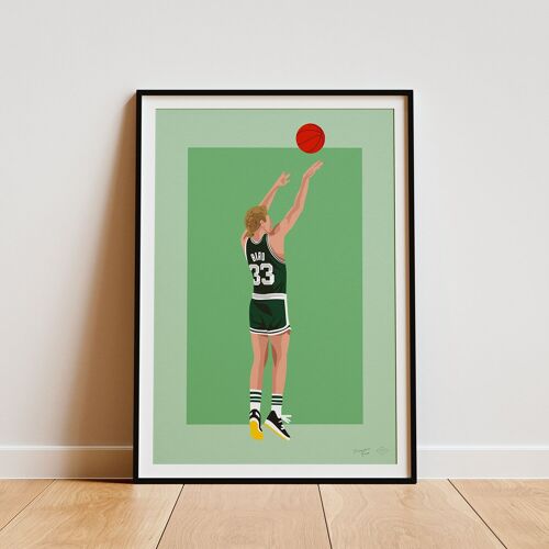 Affiche "Larry Bird" - A4 & 30x40cm