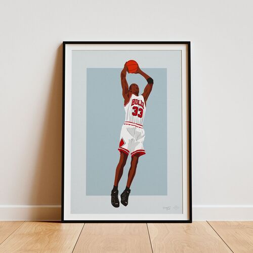 Affiche "Scottie Pippen" - A4 & 30x40cm