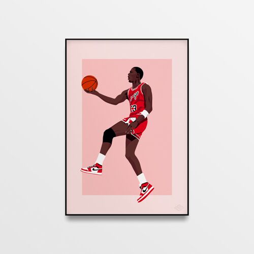 Affiche "Michael Jordan" - A4 & 30x40cm