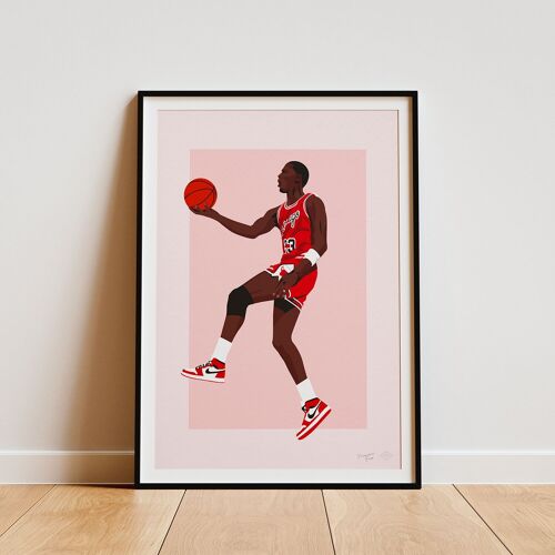 Affiche "Michael Jordan" - A4 & 30x40cm