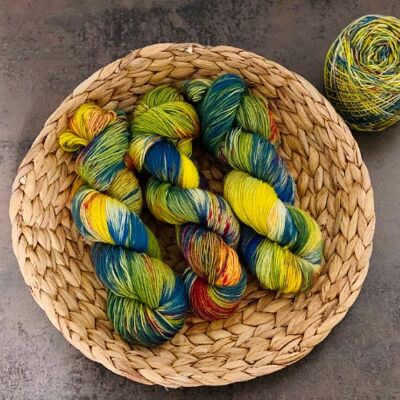 Egyptian LOTUS, Hand Dyed SocksWool, Hand Dyed Yarn, dyed with acid dyes