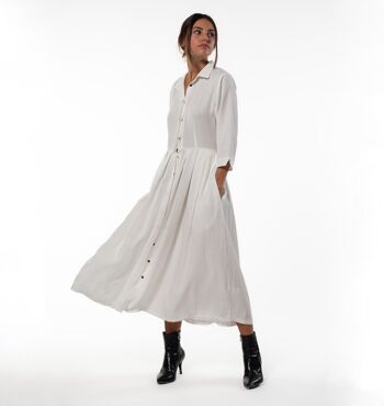 Robe mi-longue Athena en lyocell écologique recyclé 1