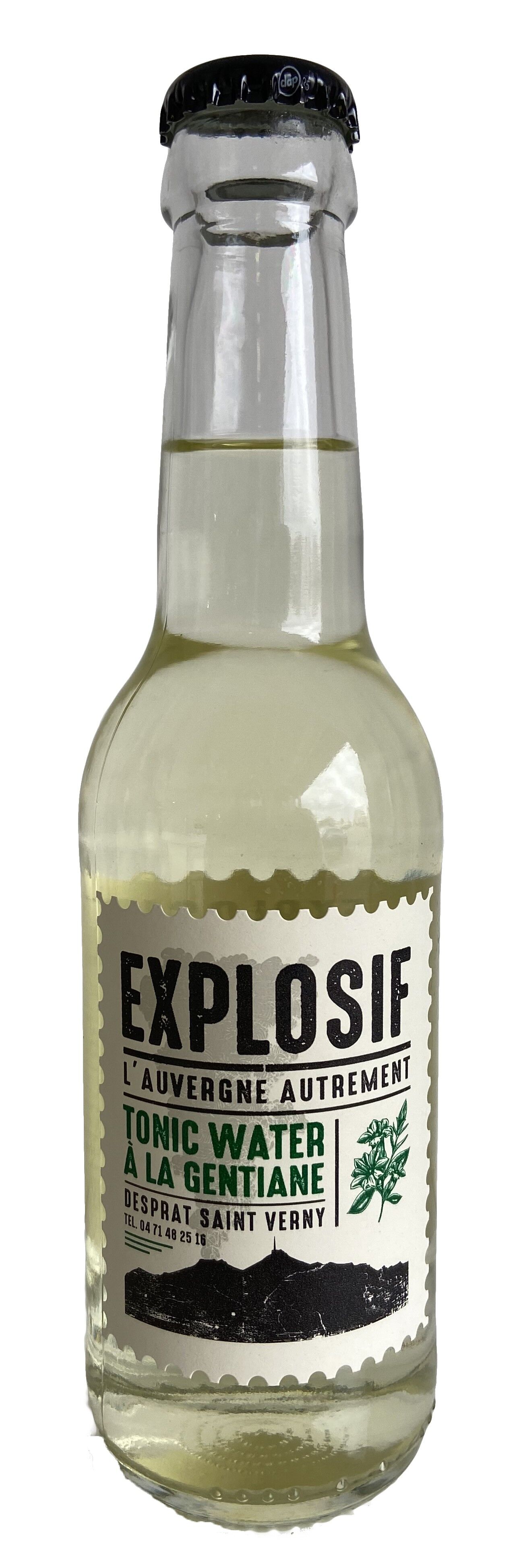 Tonic water à la gentiane, explosif 25cl