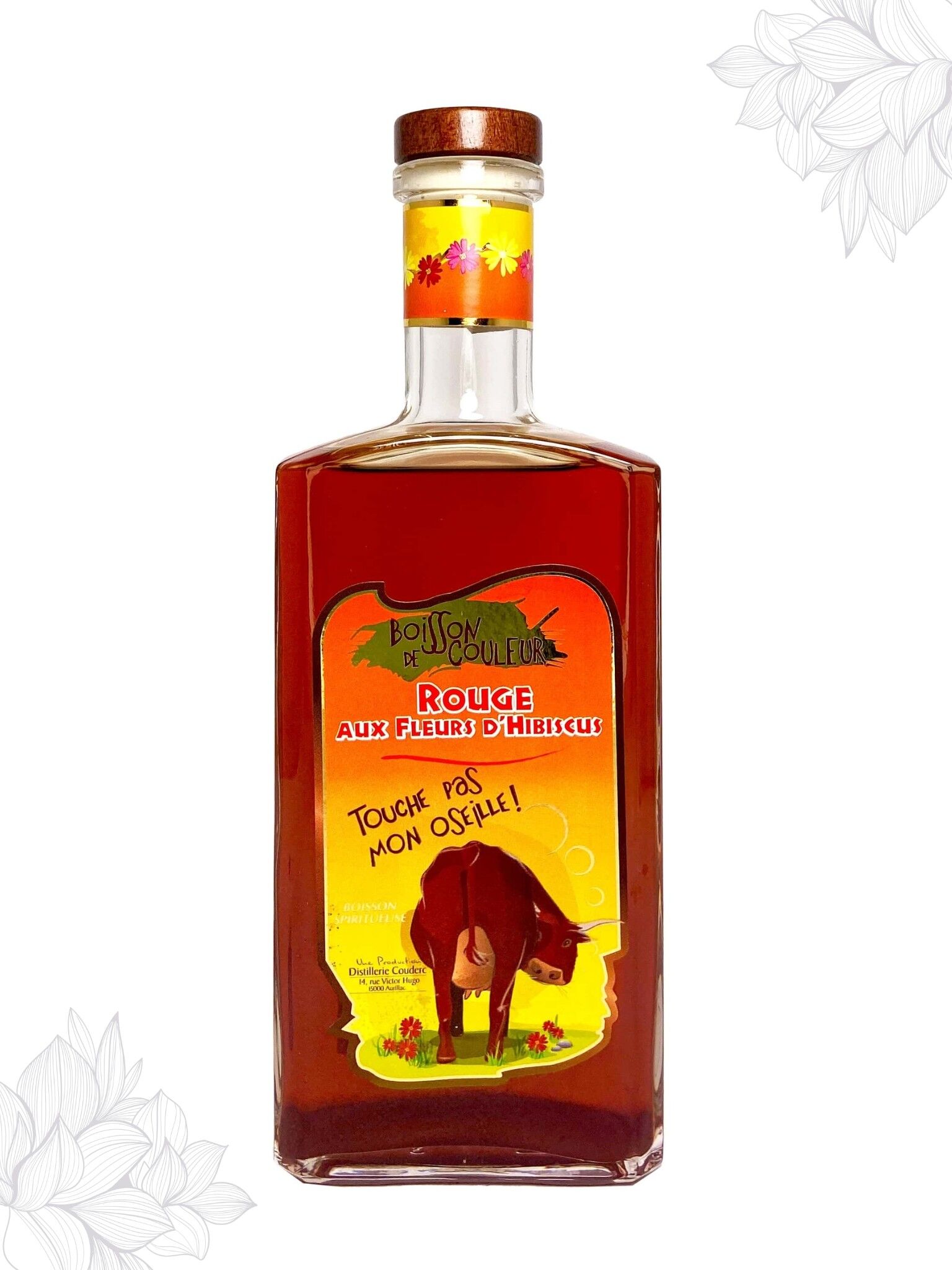 Bevanda rossa, liquore all'ibisco Couderc 16° 50cl