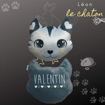 Leon Kitten Cushion