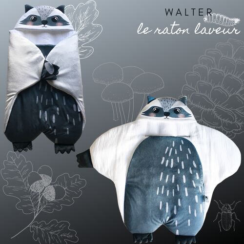 Couverture nomade Raton laveur Walter