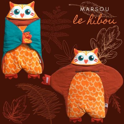 Nomadic blanket Hibou Marsou