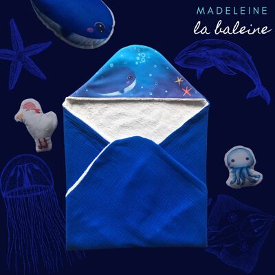 Madeleine whale bath cape