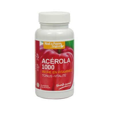 Acérola 1000 non bio - 30 comprimés