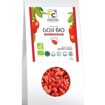 BAYAS DE GOJI ORGÁNICAS Origen Qinghai (tierras altas tibetanas) - 1kg