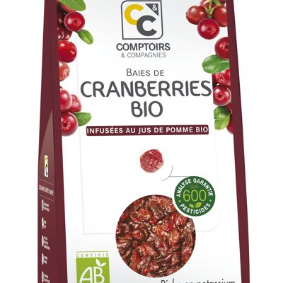 ORGANIC CRANBERRIES INFUSED WITH ORGANIC APPLE JUICE - 125g