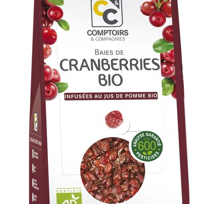 ORGANIC CRANBERRIES INFUSED WITH ORGANIC APPLE JUICE - 400g