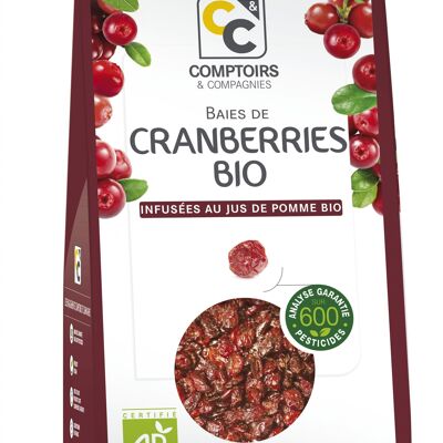 CRANBERRIES BIO INFUSÉES AU JUS DE POMME BIO - 400g