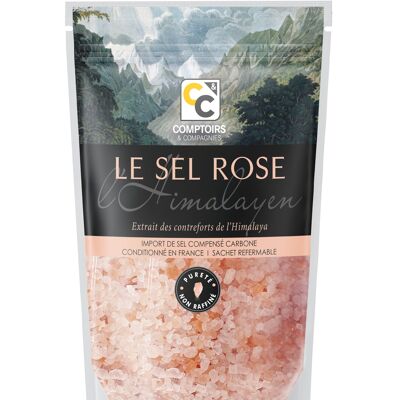 COMPTOIRS ET COMPAGNIES - Cristalli di sale rosa dell'Himalaya - Compatibili con il mulino - Non iodato e non raffinato - 1 kg