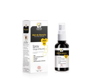 SPRAY GORGE ET BOUCHE MIEL DE MANUKA IAA15+ - CERTIFIÉ BIO - Complément alimentaire - 25ml 2