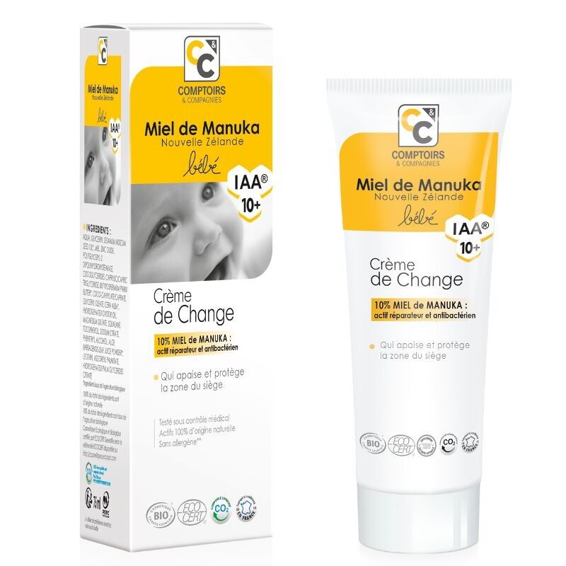 Certified Organic Diaper Cream 10% Manuka Honey IAA10+ - 75ml