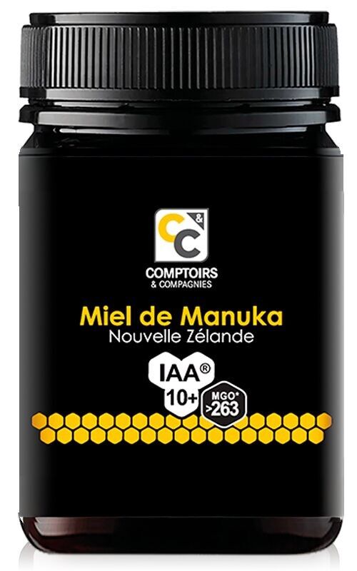 COMPTOIRS ET COMPAGNIES – Aktiver Manuka-Honig – IAA10+ (MGO263+) – neuseeländischer Ursprung – 500 g