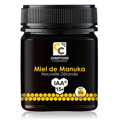 COMPTOIRS ET COMPAGNIES - Miele di Manuka attivo - IAA15+ (MGO514+) - Origine Nuova Zelanda - 250g