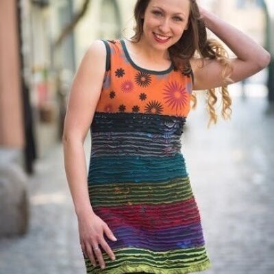 Dress with colorful 3D stripes by Nepalaya