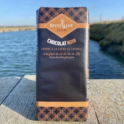 Cioccolato fondente con crema al caramello 100 g