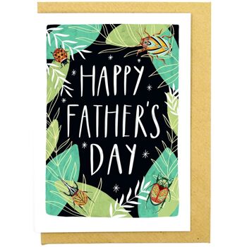 Carte recyclée Happy Father's Day Nature 2