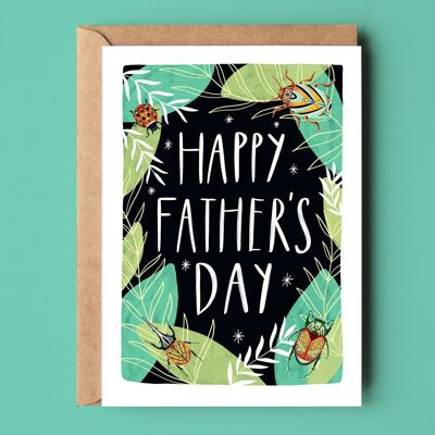 Carte recyclée Happy Father's Day Nature
