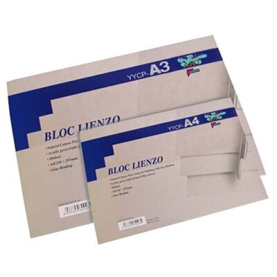 Bloc para Dibujo Lienzo A4 -  10 Hojas 280 gr