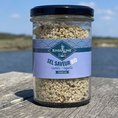 Sal orgánica con sabor a Comino Nigelle 140 g