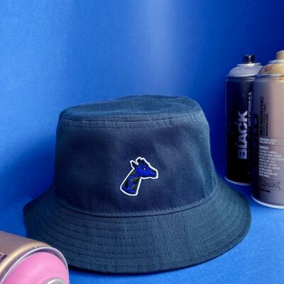 Organic cotton bucket hat - Navy blue