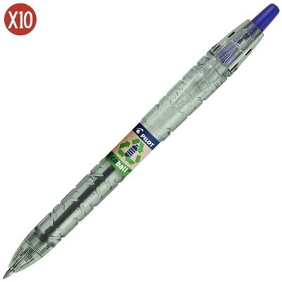 Pilot Caja 10 Bolígrafo ECOBALL Azul