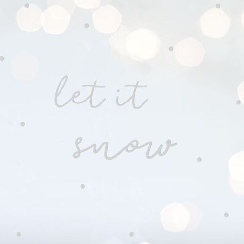 Sticker let it snow #Gestaltungsmöglichkeiten