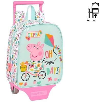 Peppa Pig Mochila + carro 22x18x10