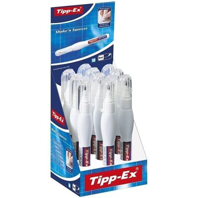 Pack 10 Tipp-Ex boligrafo corrector 8 ml