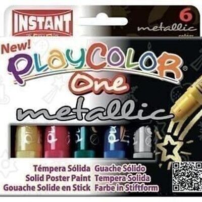 FAI DA TE - SCATOLA DA 6 STICK DI GOUACHE METALLIZZATI SOLID ONE