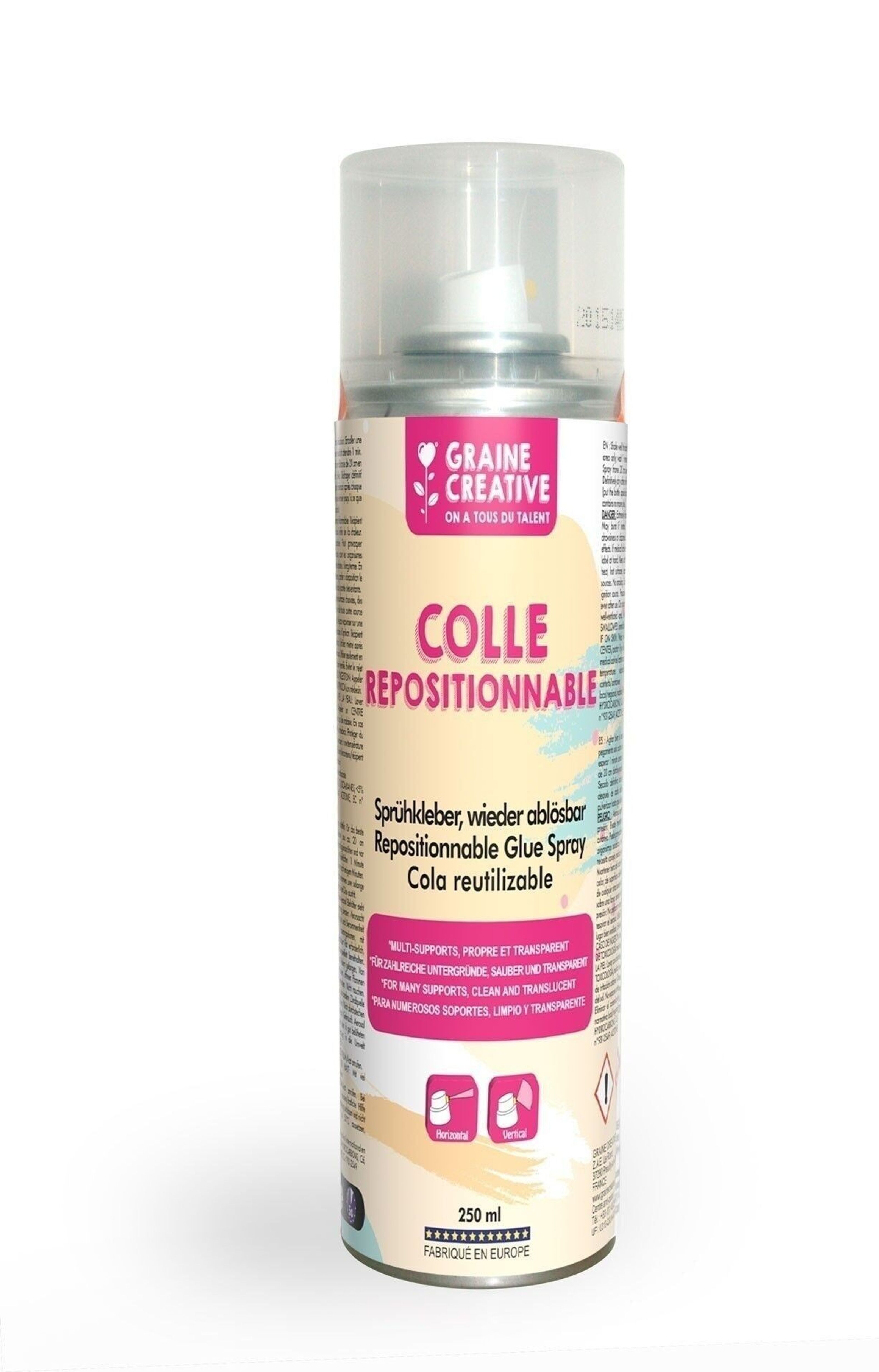 Colle repositionnable spray - 250 ml - Colles en aérosol - 10 Doigts