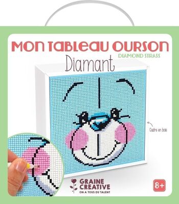 Diy - kit tableaux diamants ourson 1