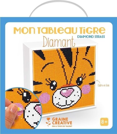 Diy - kit tableaux diamants tigre