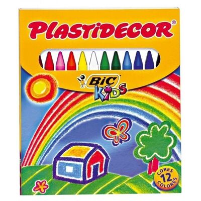 Estuche 12 ceras Plastidecor