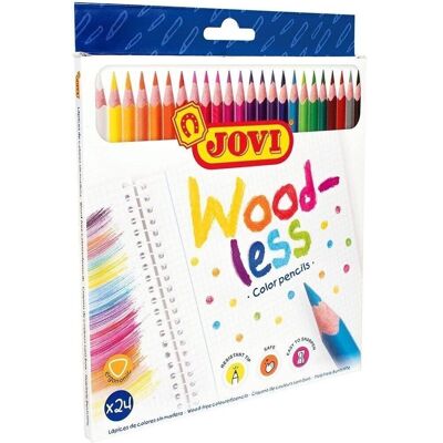 Estuche 24 lápices colors Jovi s/ madera