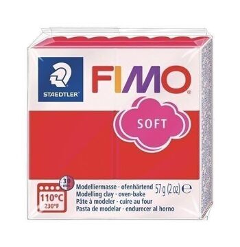 Diy - fimo soft 57g rouge indien / 8020-24 3