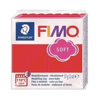 DIY - FIMO SOFT 57G INDISCH ROT / 8020-24