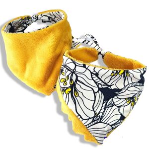 Bbelissimo bavoir bandana  dawn flower