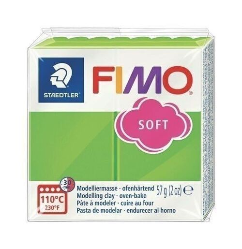 Diy - fimo soft 57g vert pomme / 8020-50