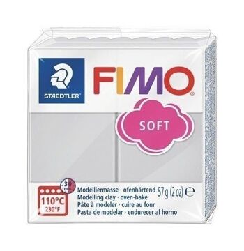 Diy - fimo soft 57g gris dauphin / 8020-80 3